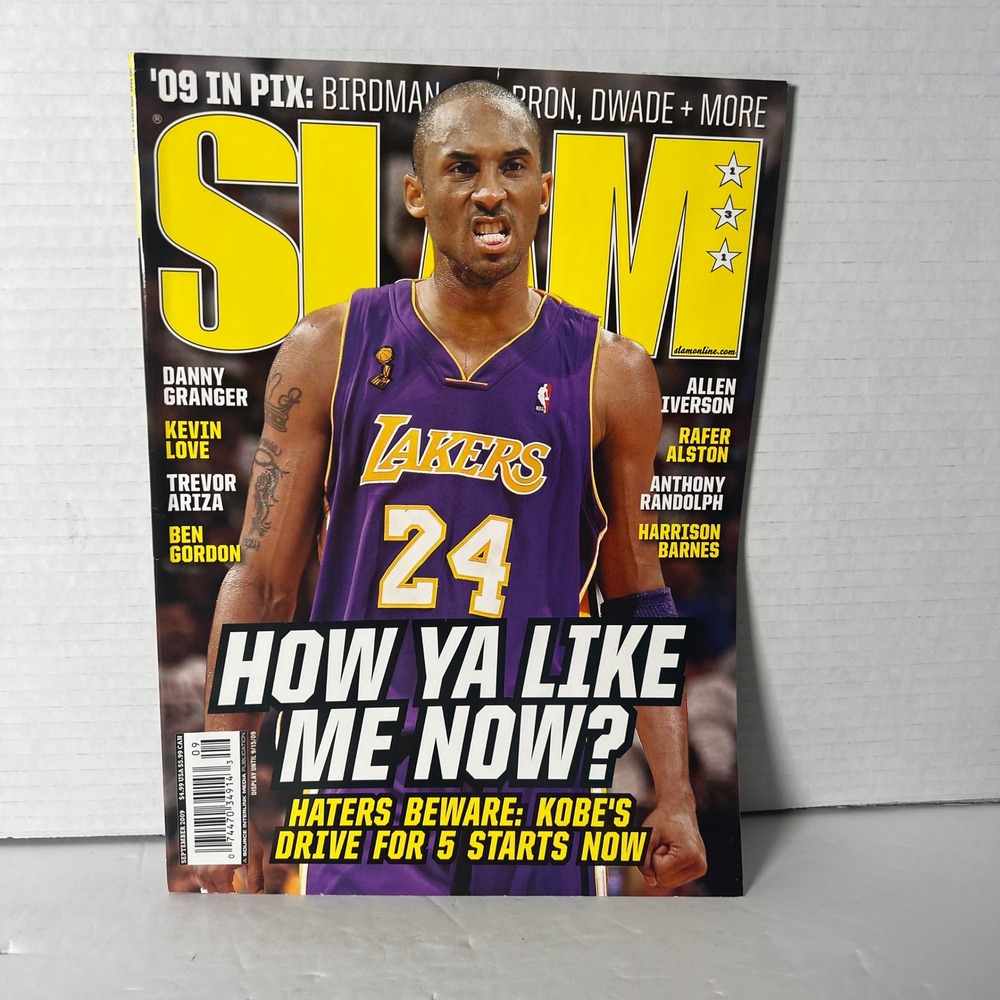 SLAM Magazine September 2009 Issue‎ 131 Kobe Bryant Lakers Cover NBA Basketball